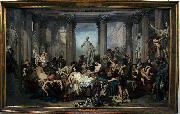 Thomas Couture The Romans of the Decadence oil painting on canvas